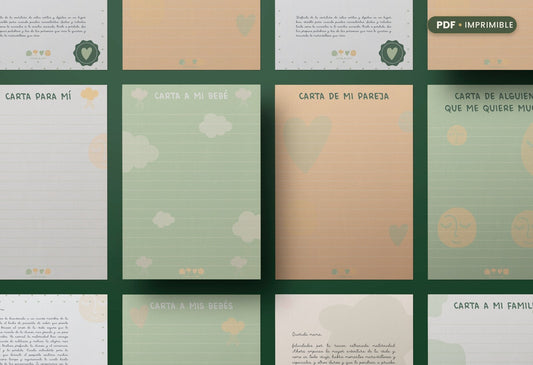 Cartas imprimibles — Escribe antes de que llegue