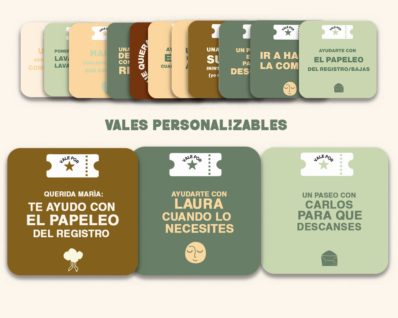 La ayuda real: vales para sobrevivir y disfrutar del posparto