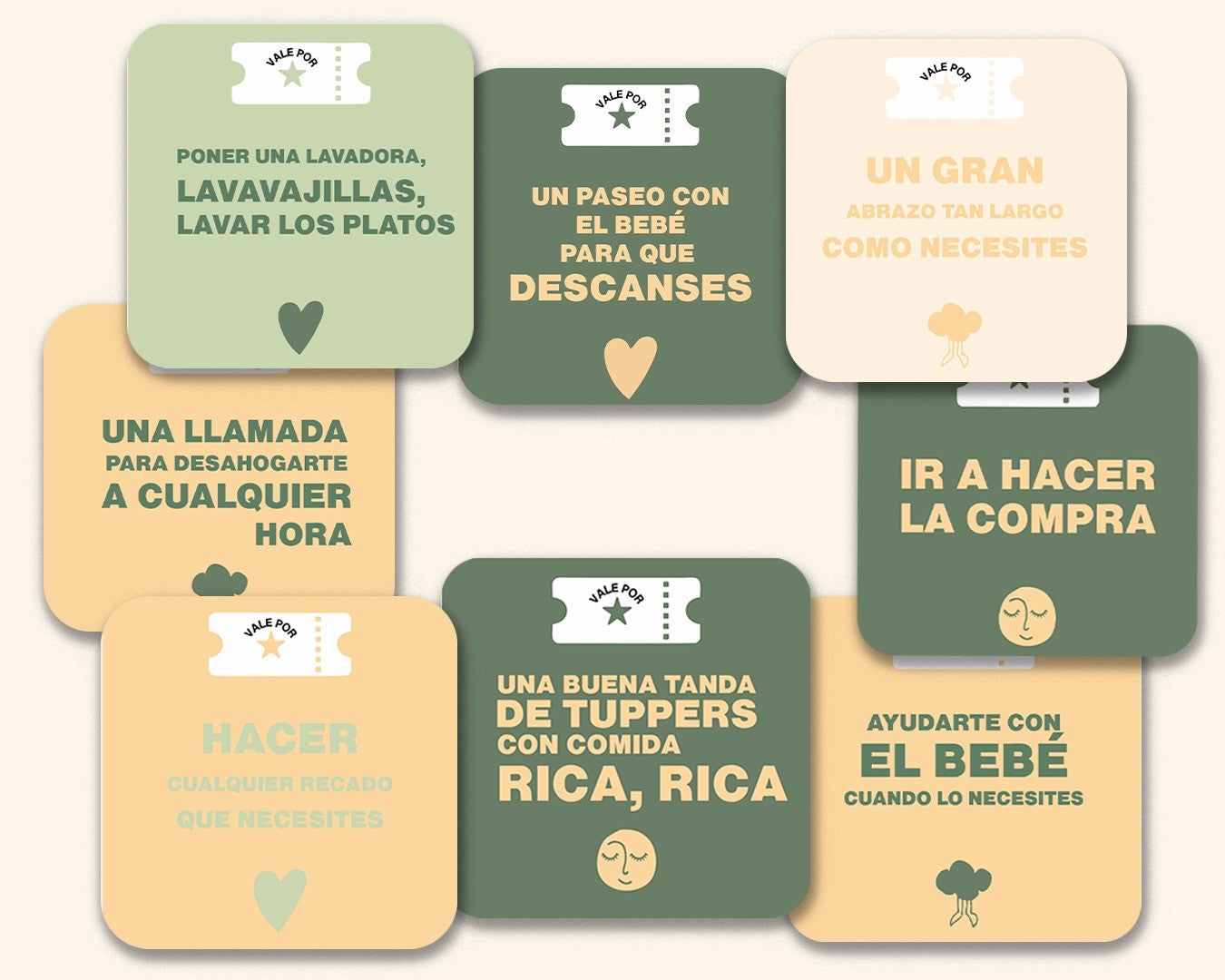 La ayuda real: vales para sobrevivir y disfrutar del posparto